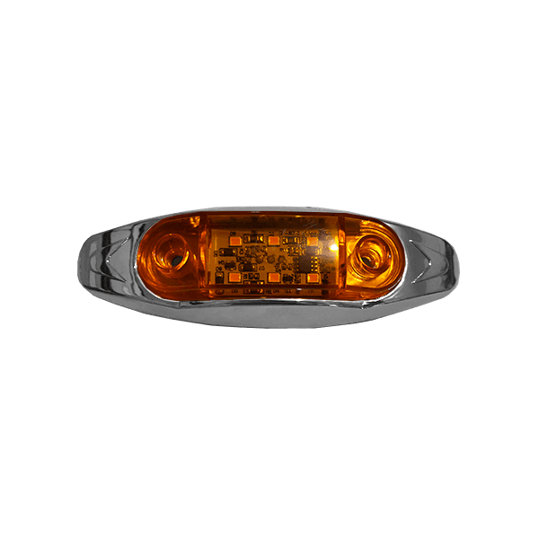Faro lateral cromado 6 led grande