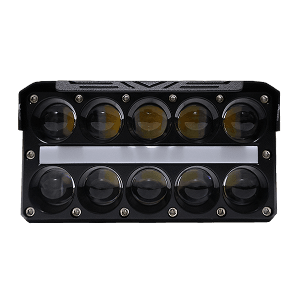 Faro lupa 6 led RGB