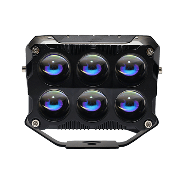 Faro lupa 6 led azulado
